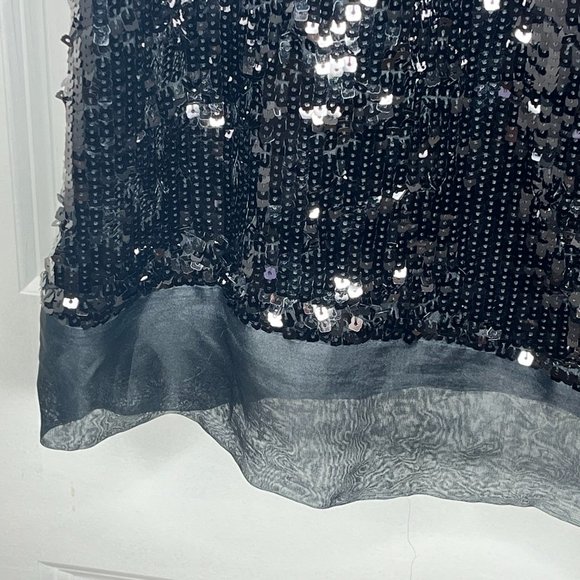EUC Vintage Diane von Furstenberg sequin silk shift dress SIZE 12 - Picture 6 of 8